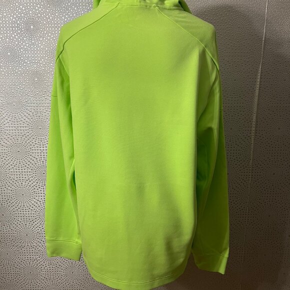 Brady Mens Neon Green Kangaroo Pockets Drawstring Pullover Hoodie Size Large - Picture 4 of 9